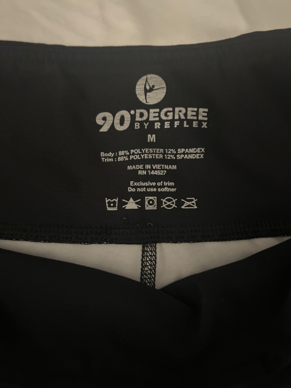 90 Degree By Reflex Black High-Waist Performance Leggings